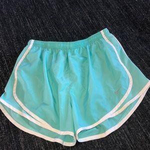 Turquoise Nike shorts